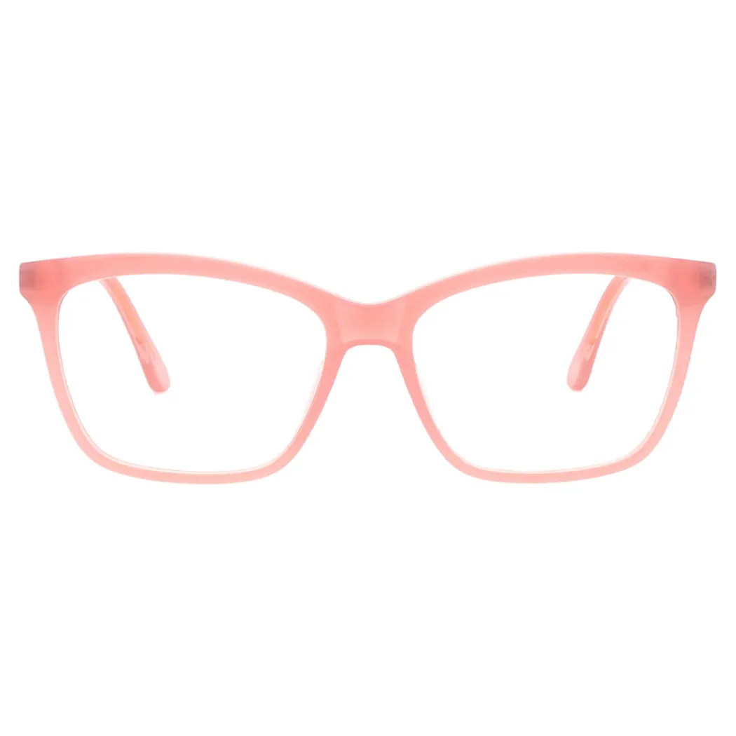 Rectangle Pink Eyeglasses