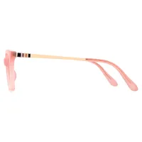 Rectangle Pink Eyeglasses