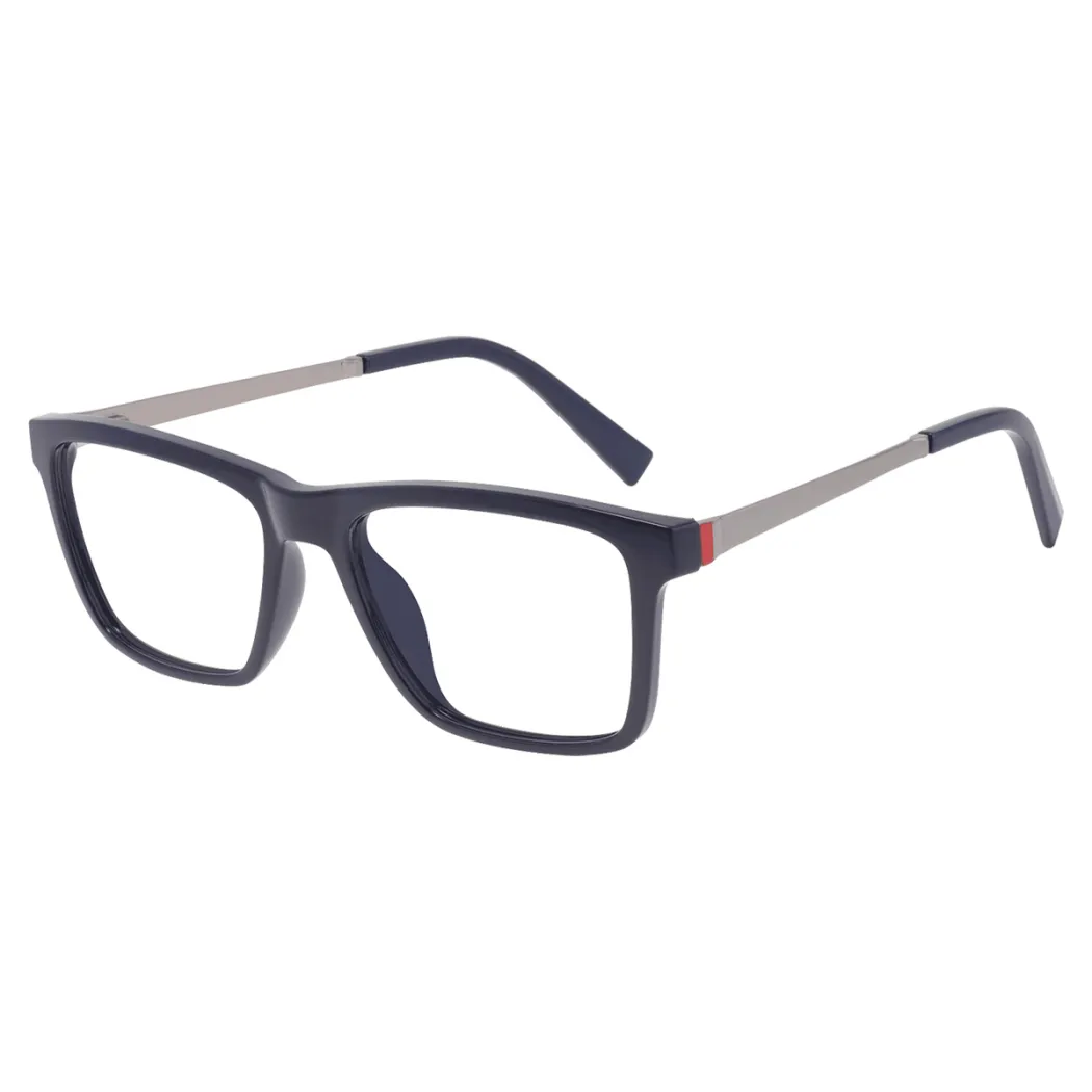 Rectangle Blue Eyeglasses