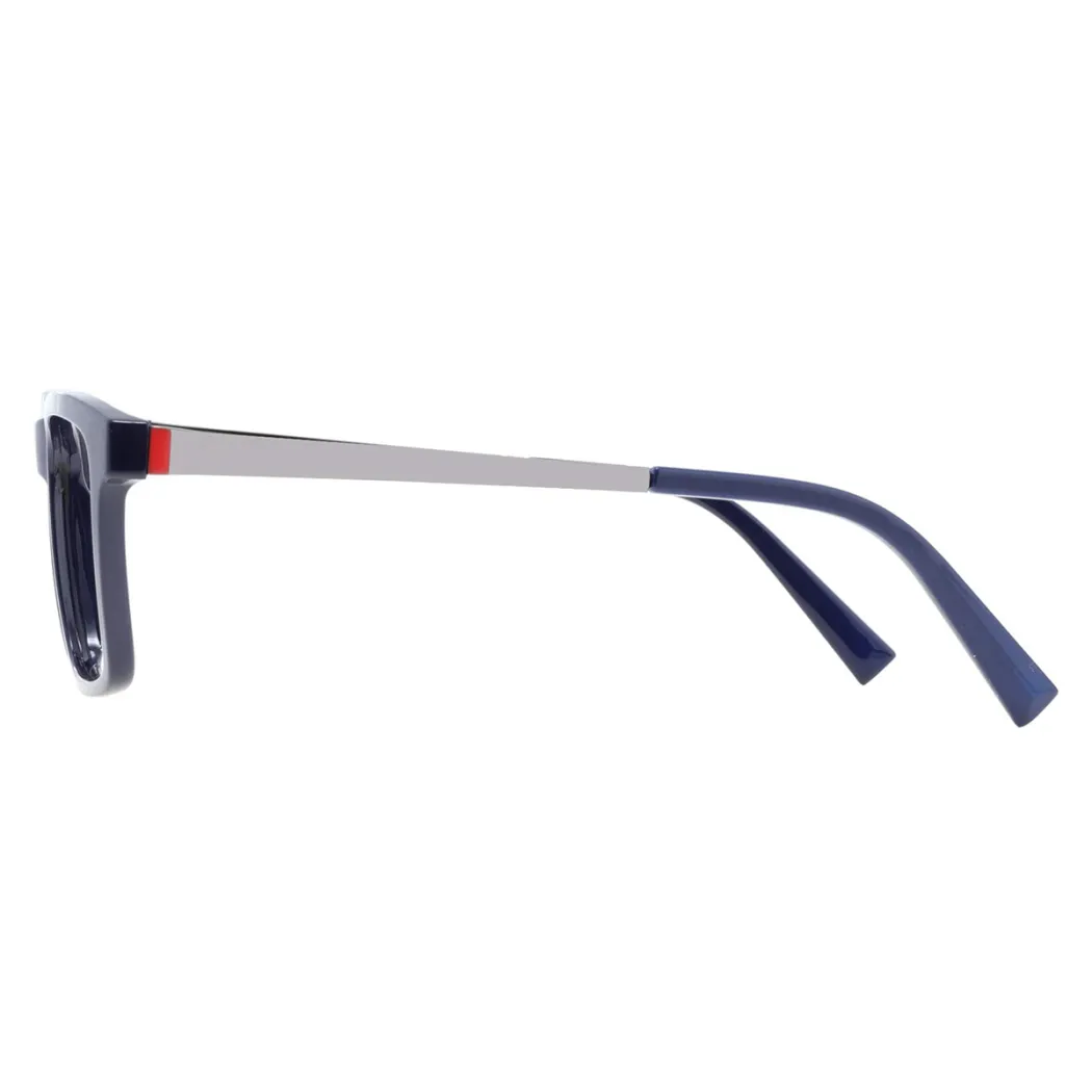 Rectangle Blue Eyeglasses