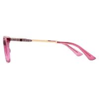 Rectangle Transparent Purple Eyeglasses