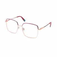 Square Red/Gold Eyeglasses
