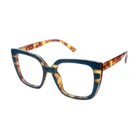 Square Navy Blue Eyeglasses