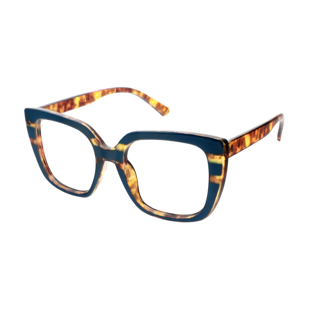 Square Navy Blue Eyeglasses