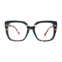 Square Navy Blue Eyeglasses