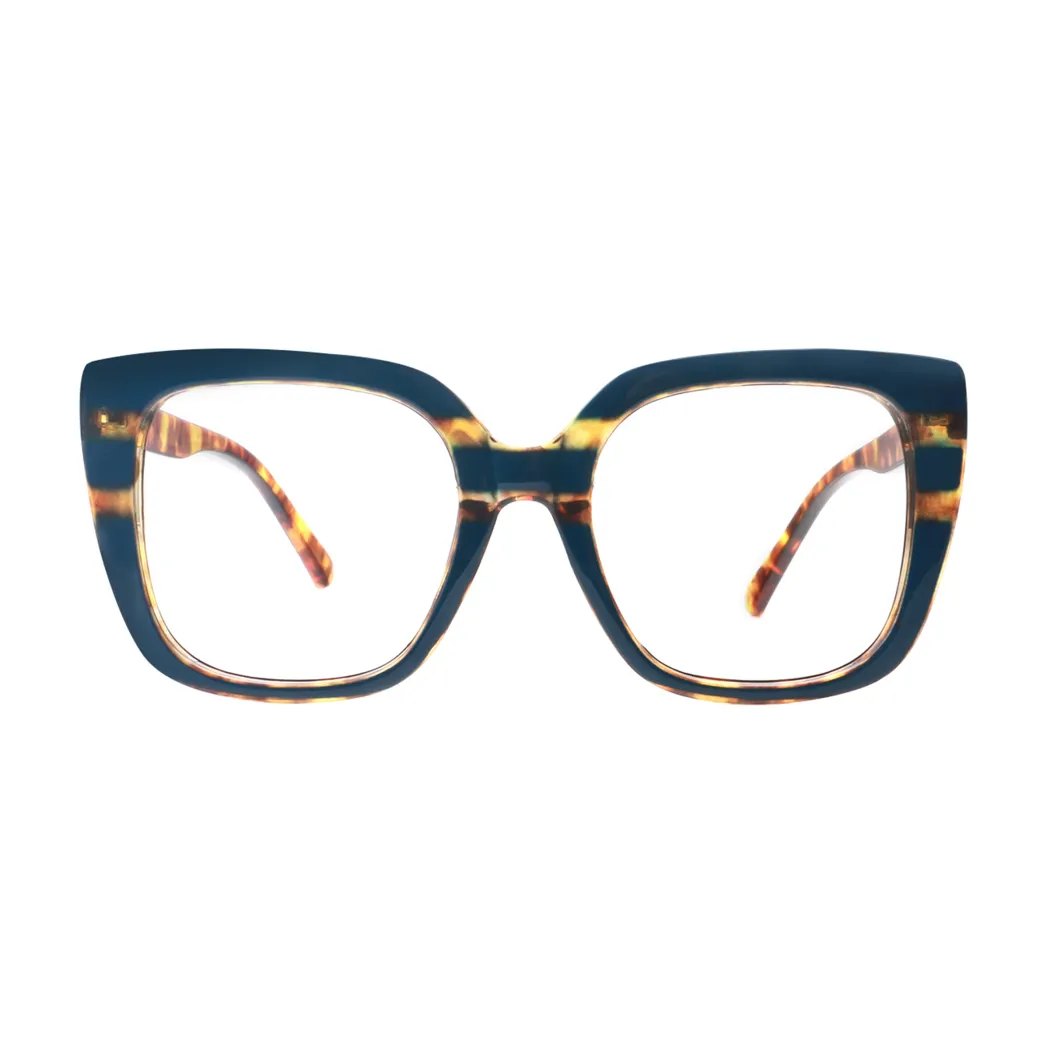 Square Navy Blue Eyeglasses