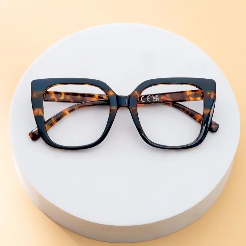 Square Navy Blue Eyeglasses