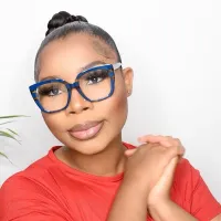Square Navy Blue Eyeglasses