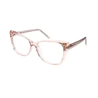 Cat-eye Transparent Pink Eyeglasses