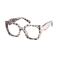 Geometric Ivory Tortoiseshell Eyeglasses