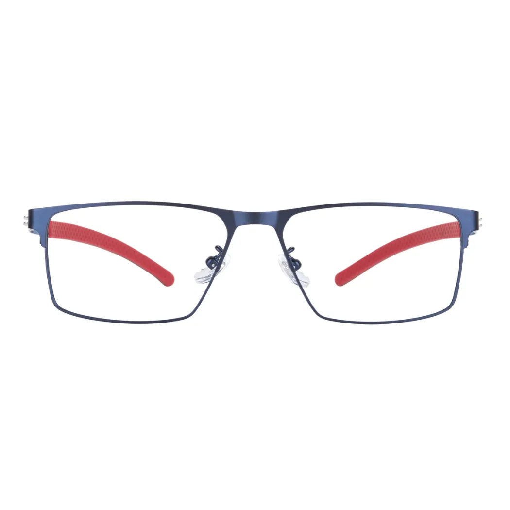 Browline Matte Blue Eyeglasses