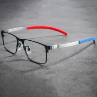 Browline Matte Blue Eyeglasses