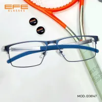 Browline Silver/Green Eyeglasses