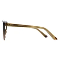 Cat-eye Transparent Brown Eyeglasses
