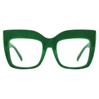 Square Green Eyeglasses