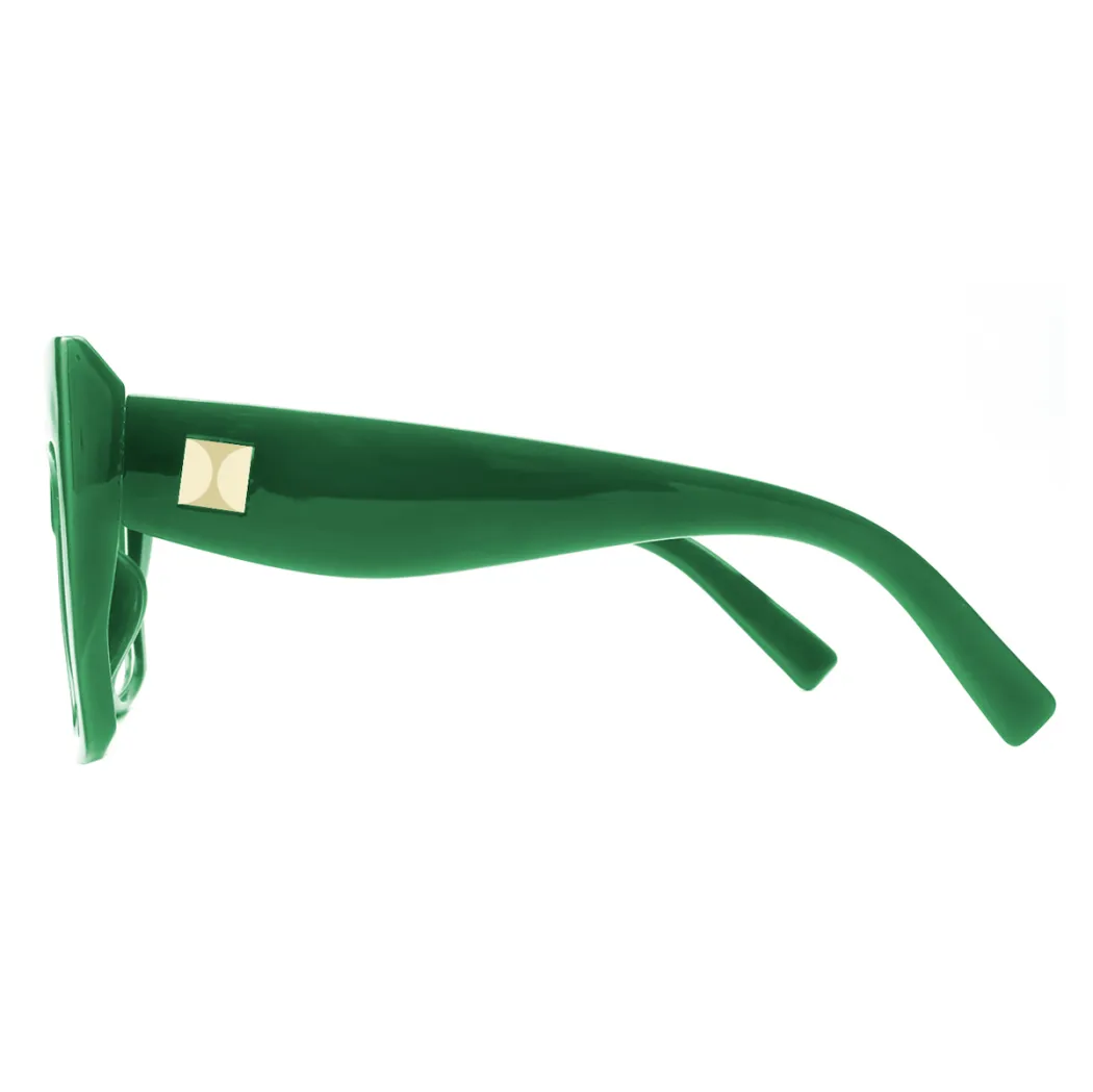 Square Green Eyeglasses