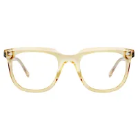 Square Light Brown Eyeglasses