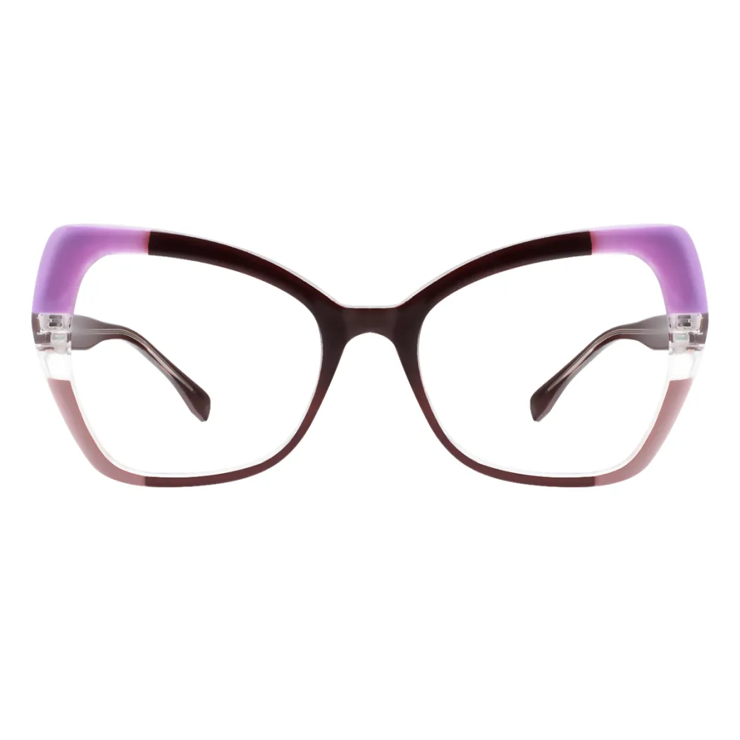 Cat-eye Brown Eyeglasses