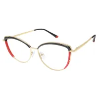 Square Red/Black Eyeglasses