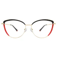 Square Red/Black Eyeglasses