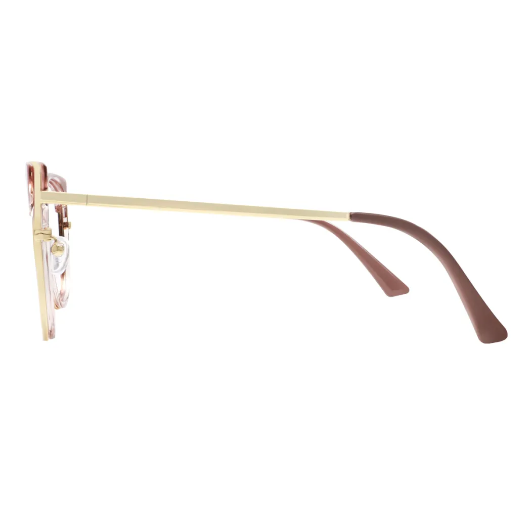 Square Pink/Gold Eyeglasses