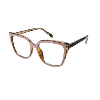 Square Tortoiseshell/Pink Eyeglasses