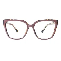 Square Tortoiseshell/Pink Eyeglasses