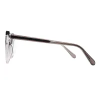 Square Transparent Gray/Transparent Pink Eyeglasses