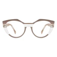Cat-eye Light Brown Eyeglasses