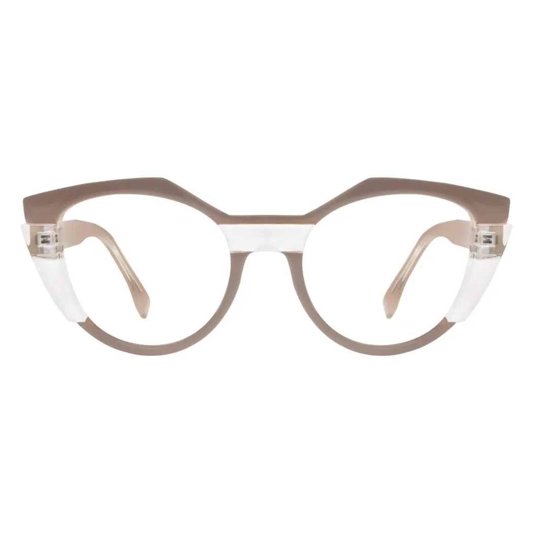 Cat-eye Light Brown Eyeglasses