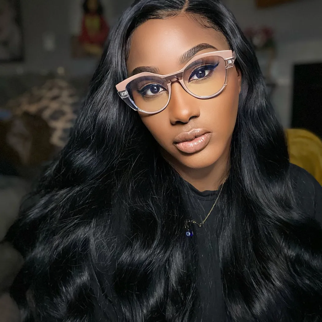 Cat-eye Light Brown Eyeglasses