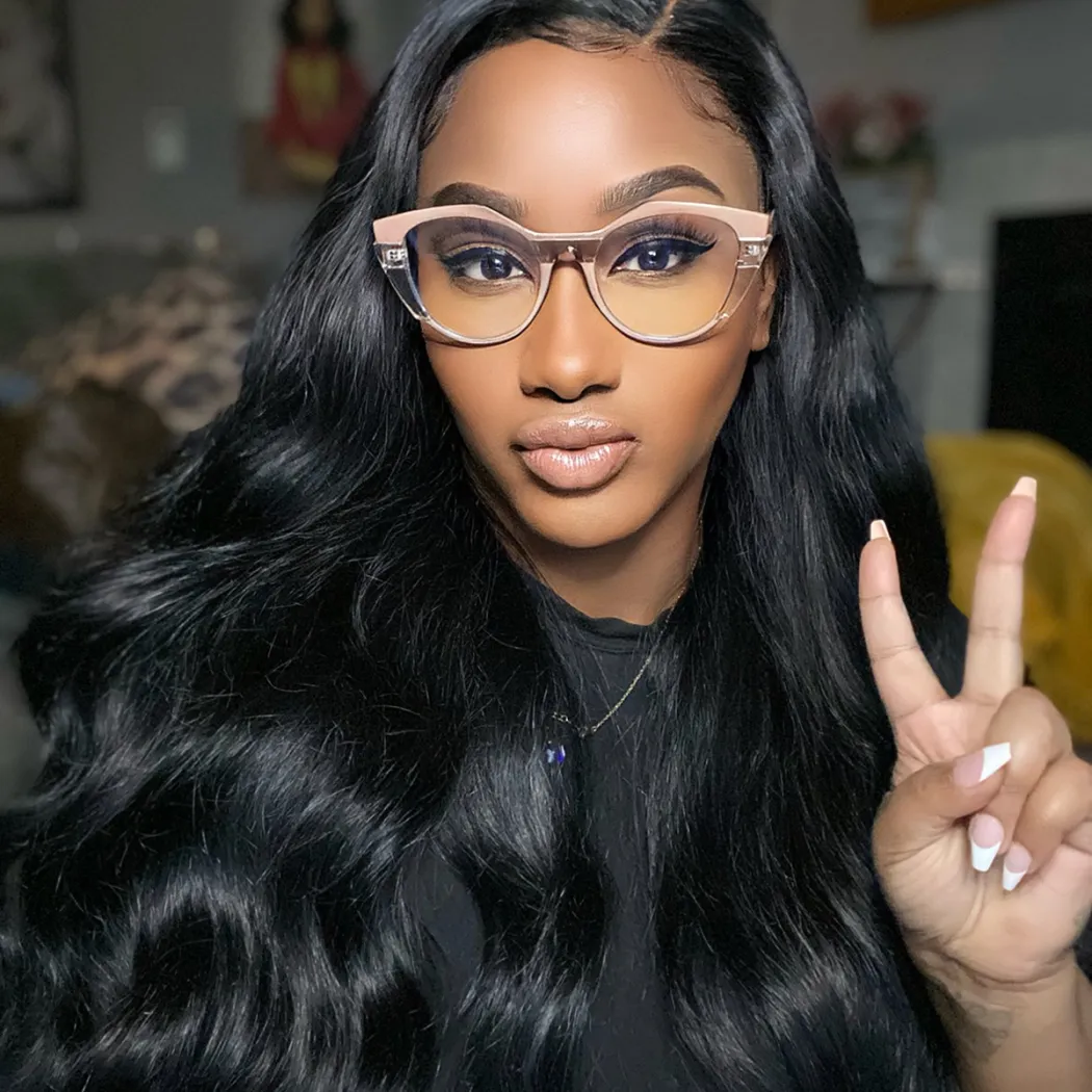 Cat-eye Light Brown Eyeglasses