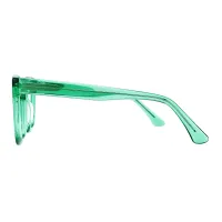 Square Green Eyeglasses