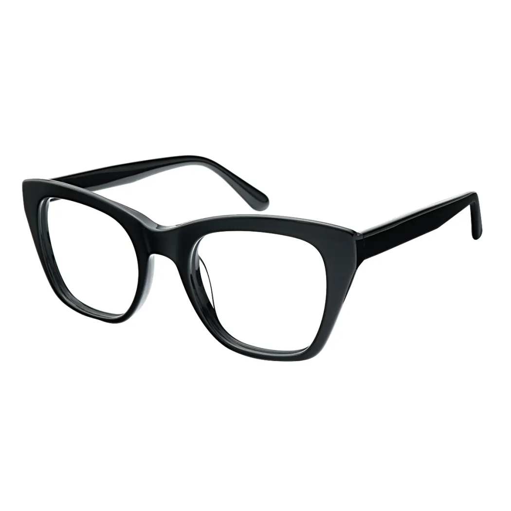 Square Black Eyeglasses