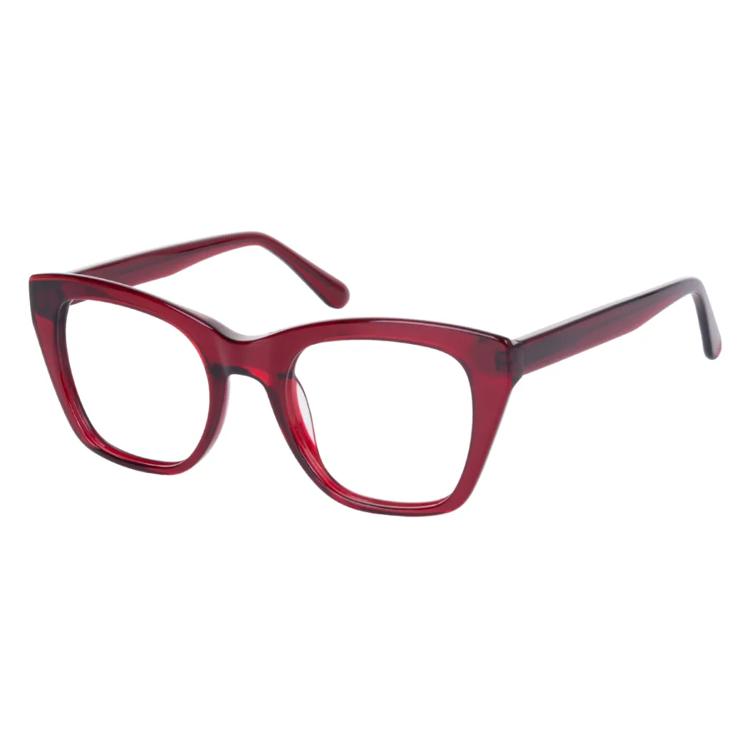 Square Red Eyeglasses