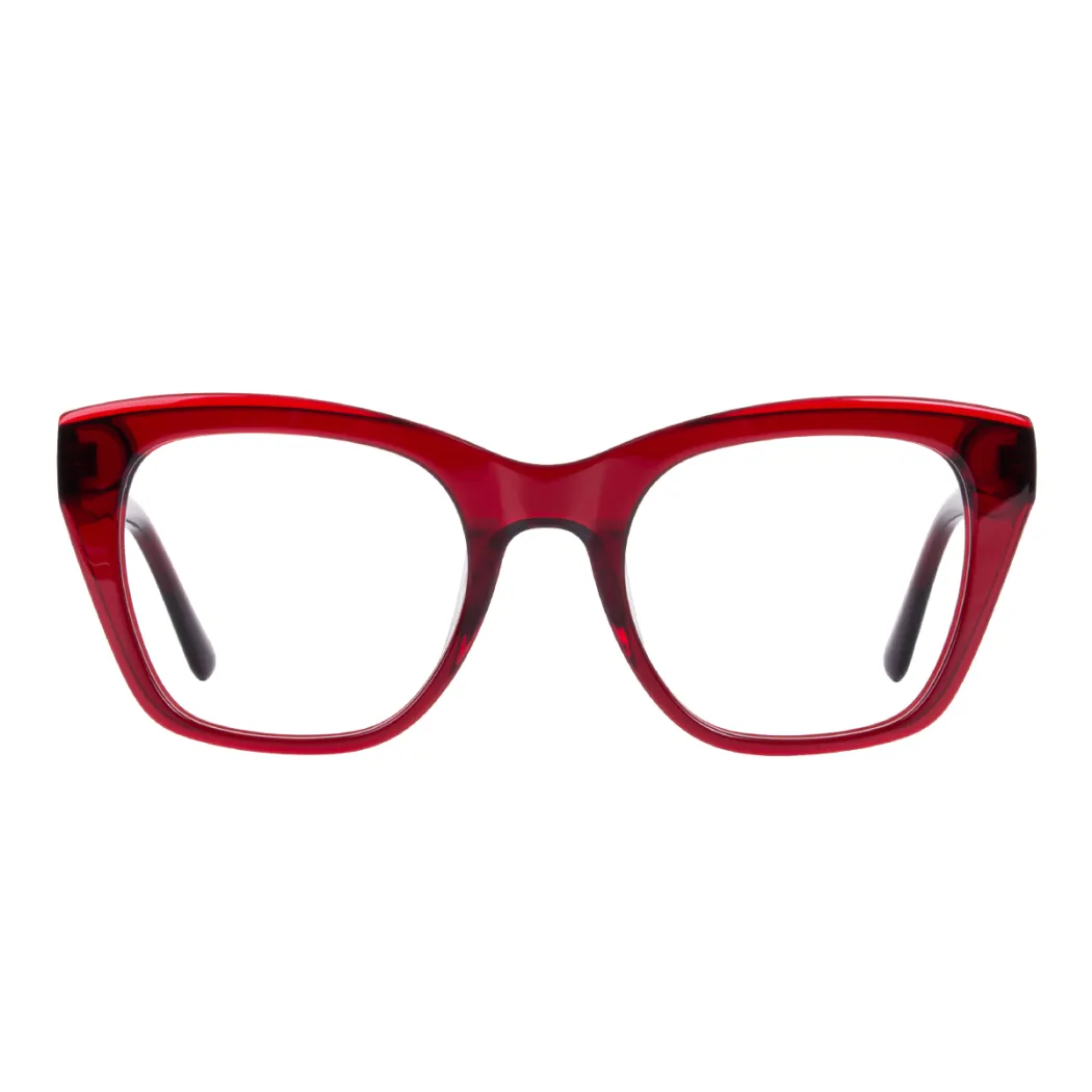 Square Red Eyeglasses
