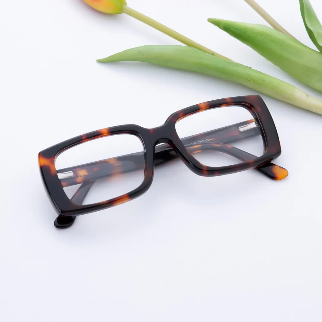 Rectangle Tortoiseshell Eyeglasses