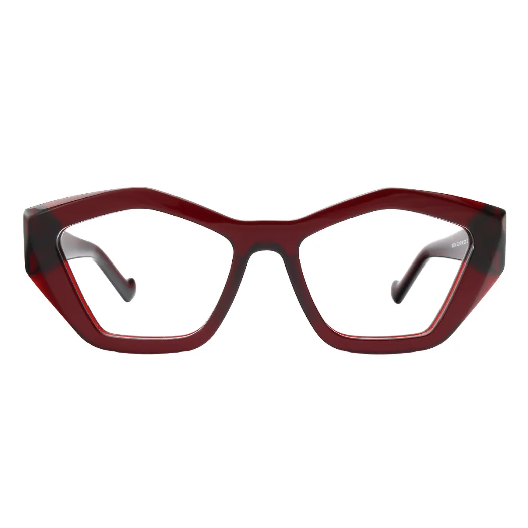 Geometric Wine Eyeglasses