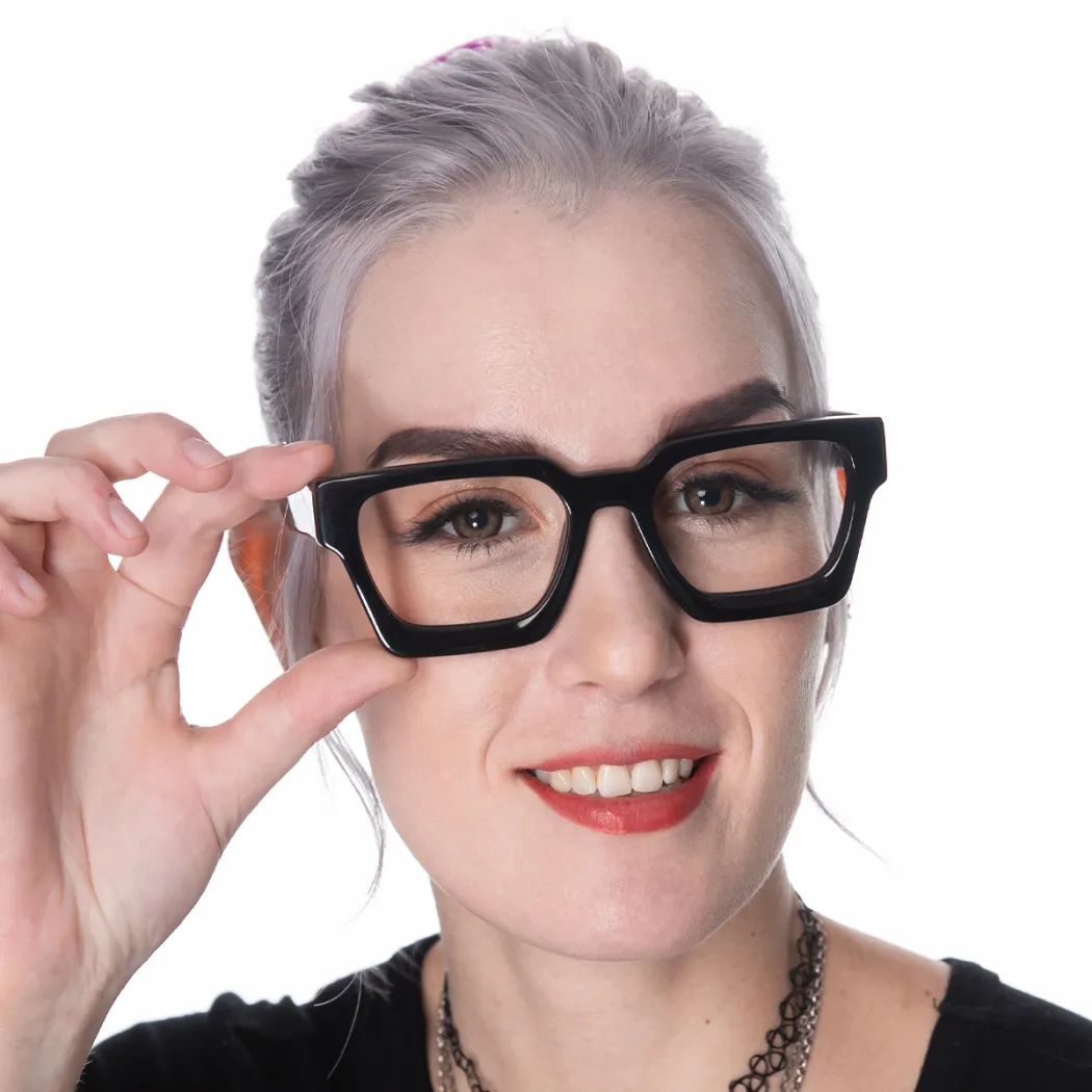 Rectangle Black Eyeglasses