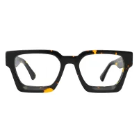 Rectangle Tortoiseshell Eyeglasses