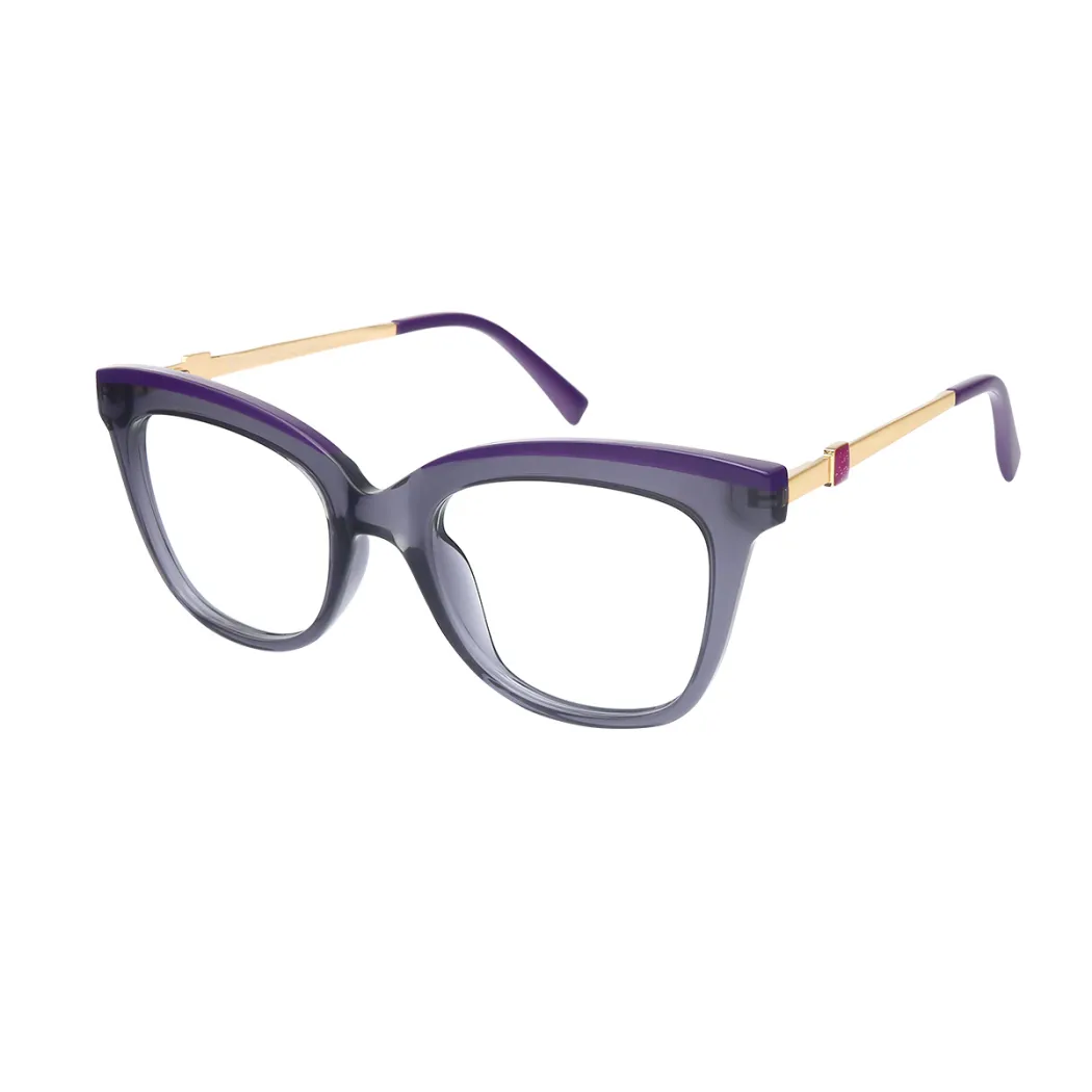 Cat-eye Purple/Gray Eyeglasses