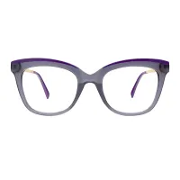 Cat-eye Purple/Gray Eyeglasses