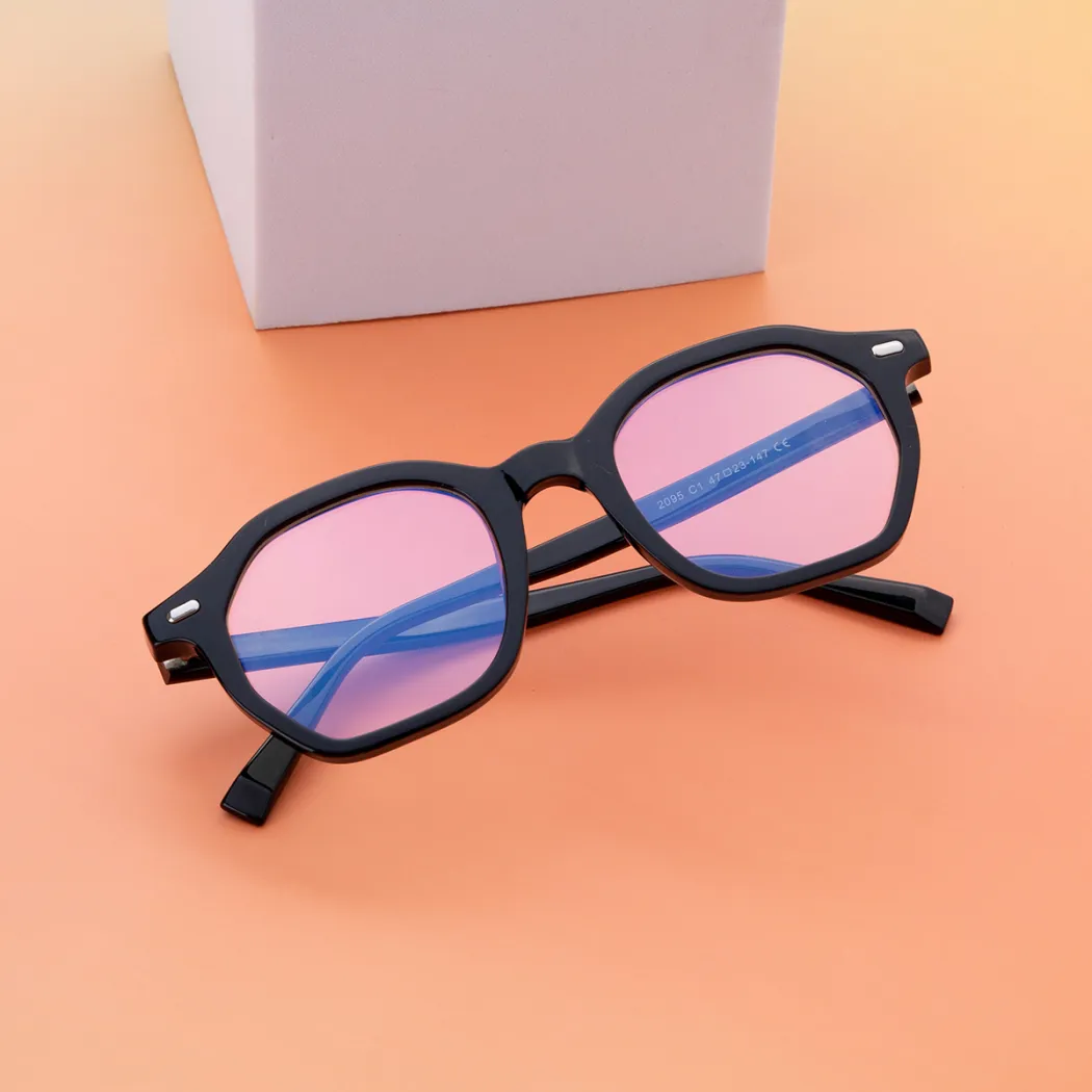 Geometric Black Eyeglasses