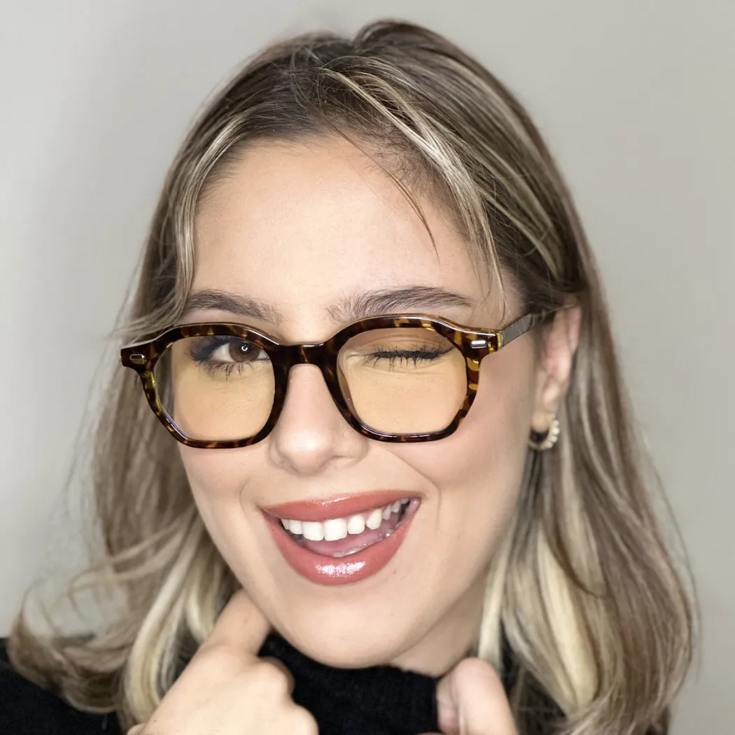 Geometric Tortoiseshell Eyeglasses