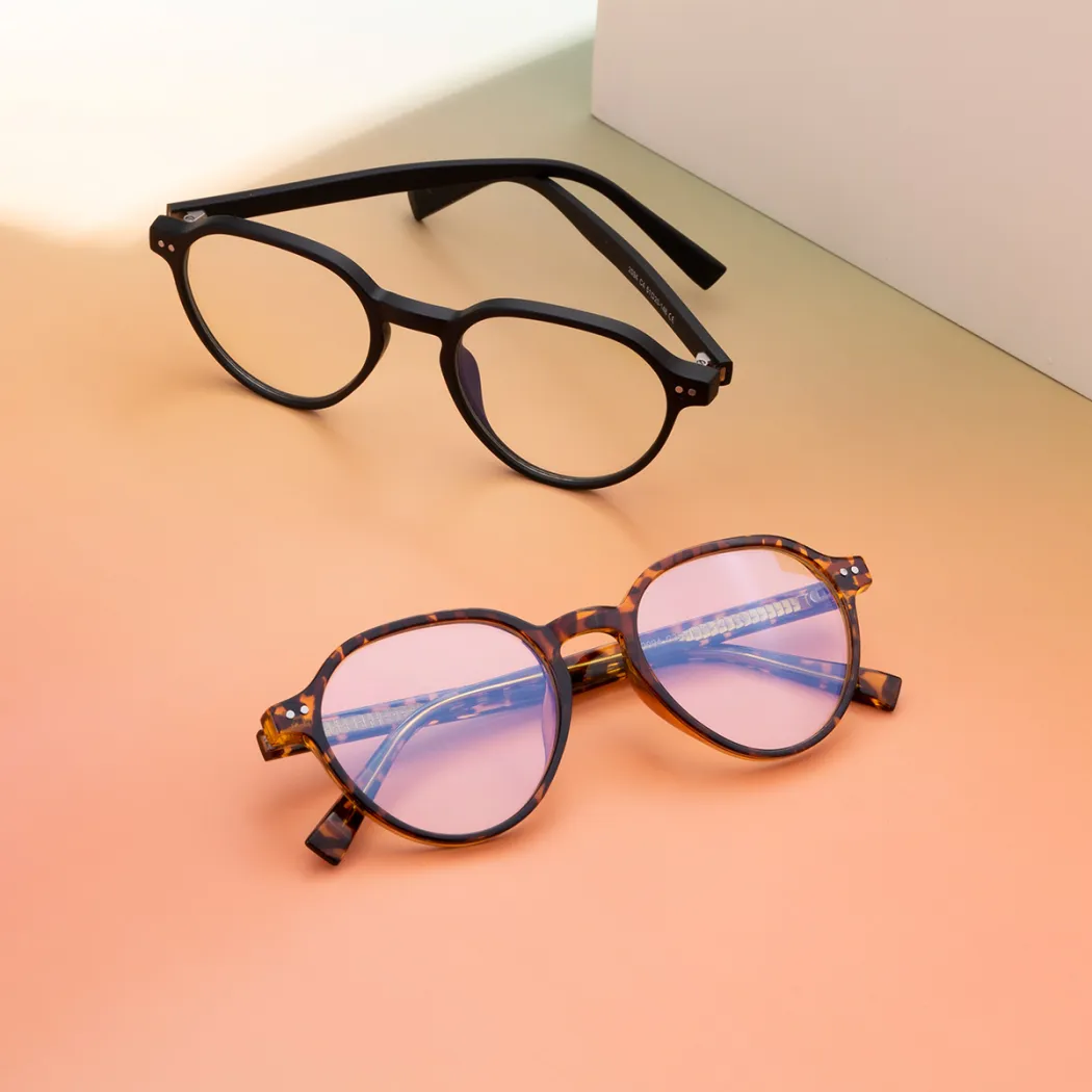 Round Black Eyeglasses