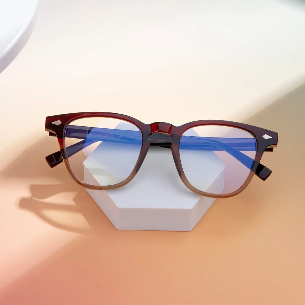 Square Brown Eyeglasses