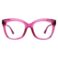 Cat-eye Transparent Purple Eyeglasses