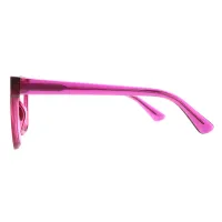 Cat-eye Transparent Purple Eyeglasses