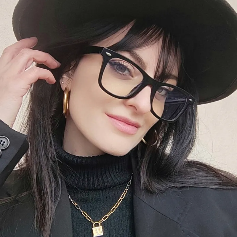 Square Black Eyeglasses