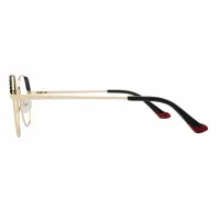 Geometric Gold Eyeglasses